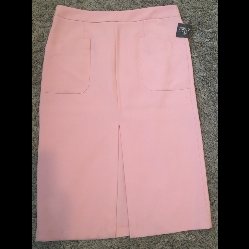 Simply Styled Pink Long Skirt